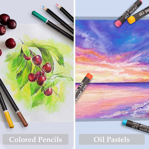 Image of Art Supplies, 94 Pieces Wooden Art Set Crafts Drawing Painting Kit, Portable Art Case Art Kit Includes Oil Pastels, Watercolor Pens, Creative Gift for Kids, Adults, Teens Girls Boys (Blue)