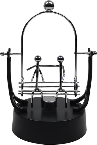 Image of Sunnytech Steel Balance Robot with Memo Clip Toy Kinetic Art Balance Toy Balancing Decompressive Science Psychology Home Offic Decor Desk Decor Toy WJ278
