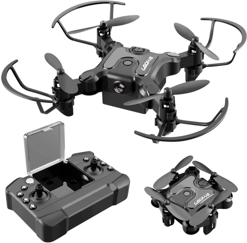Image of Foldable Mini Drone for Kids,V2 Nano Pocket RC Quadcopter for Beginners Toys Gift,With 3 Batteries,Altitude Hold, Headless Mode,3D Flips, One Key Return,3 Speed Modes,Easy Fly