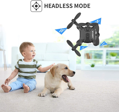 Image of Foldable Mini Drone for Kids,V2 Nano Pocket RC Quadcopter for Beginners Toys Gift,With 3 Batteries,Altitude Hold, Headless Mode,3D Flips, One Key Return,3 Speed Modes,Easy Fly