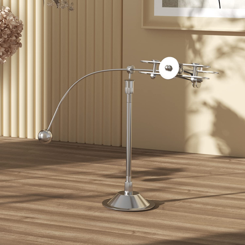 Image of EKVILI Steel Balance Toy, Balanced Airplane, Decompressive Physics Toy, Office/Room/Desk Decor EKV-04