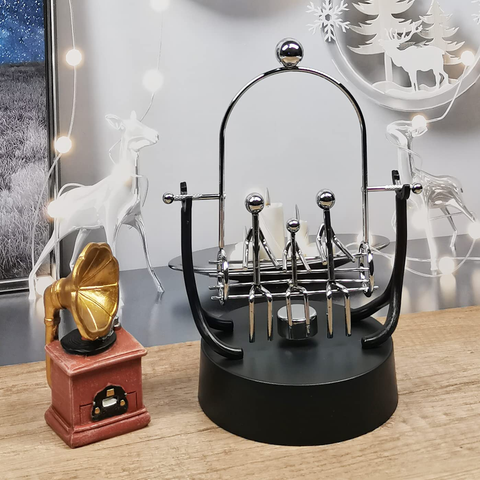 Image of Sunnytech Steel Balance Robot with Memo Clip Toy Kinetic Art Balance Toy Balancing Decompressive Science Psychology Home Offic Decor Desk Decor Toy WJ278
