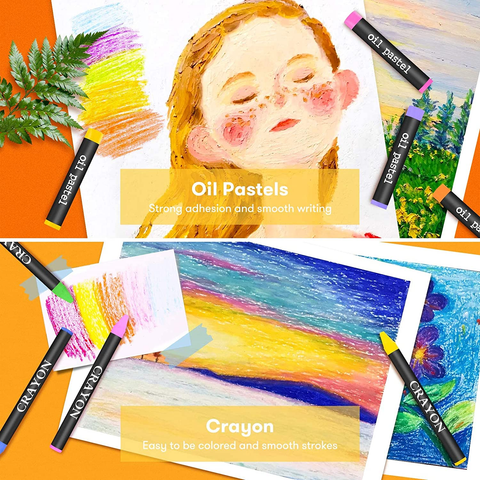 Image of 150-Pack Deluxe Wooden Art Set Crafts Drawing Painting Kit with 1 Coloring Book, 2 Sketch Pads, Creative Gift Box for Adults Artist Beginners Kids Girls Boys 5 -12