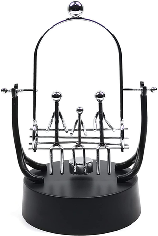 Image of Sunnytech Steel Balance Robot with Memo Clip Toy Kinetic Art Balance Toy Balancing Decompressive Science Psychology Home Offic Decor Desk Decor Toy WJ278