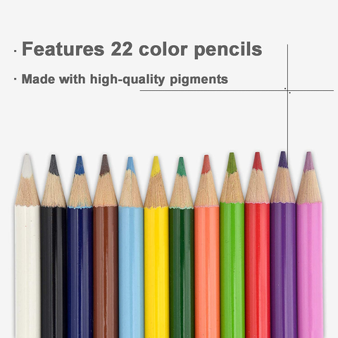 Image of Darnassus 132-Piece Art Set, Inspiration Art Case Coloring Set, Deluxe Professional Color Set, Crafts for Kids Ages 8-12, with Compact Portable Case