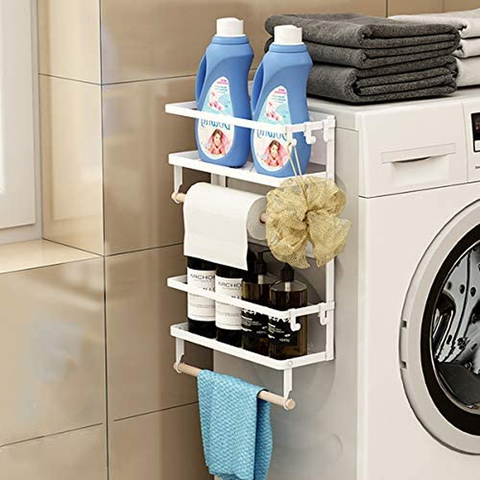 Image of Foldable Magnetic Fridge Spice Rack - Black