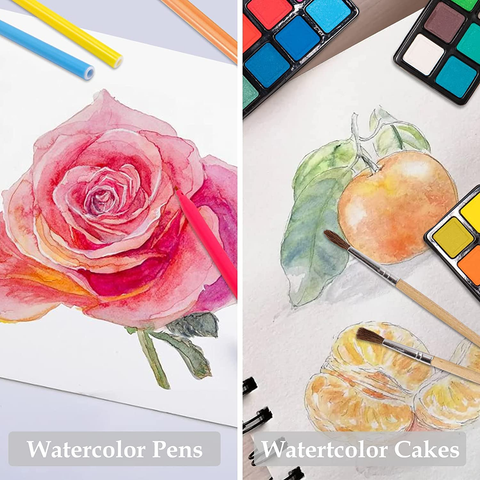 Image of Art Supplies, 94 Pieces Wooden Art Set Crafts Drawing Painting Kit, Portable Art Case Art Kit Includes Oil Pastels, Watercolor Pens, Creative Gift for Kids, Adults, Teens Girls Boys (Blue)
