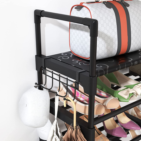 Image of Shoe Rack Shoe Organizer 8 Tiers Shoe Rack for Entryway Holds 36-42 Pairs Shoe and Boots