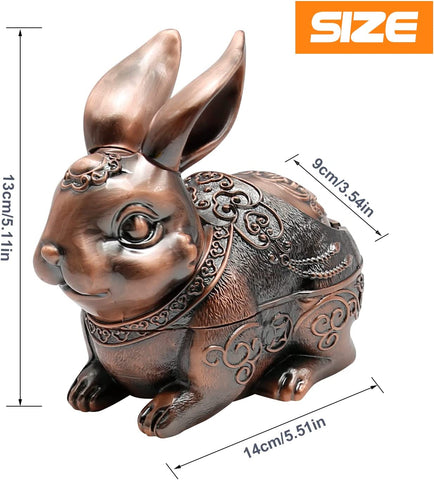 Image of Rabbit Ashtray with Lid