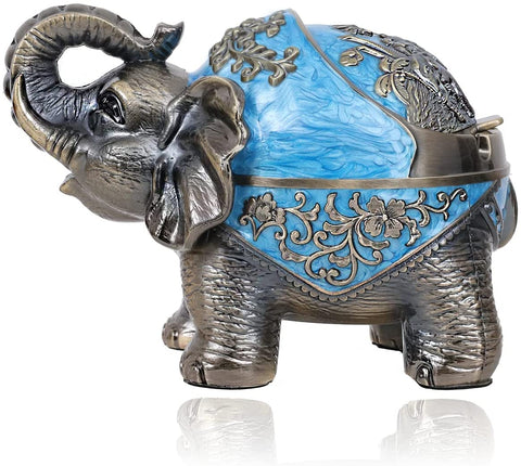 Image of Elephant Ashtray with Lid (Red)