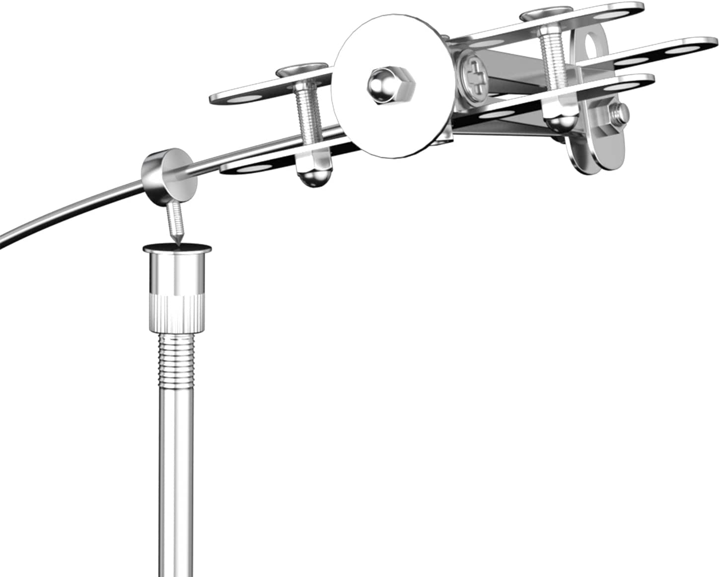 EKVILI Steel Balance Toy, Balanced Airplane, Decompressive Physics Toy, Office/Room/Desk Decor EKV-04