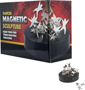 Magnetic Sculpture Building Blocks, Create Your Own Masterpiece, Development and Stress Relief, 3.5" Inch (Hex Nut)