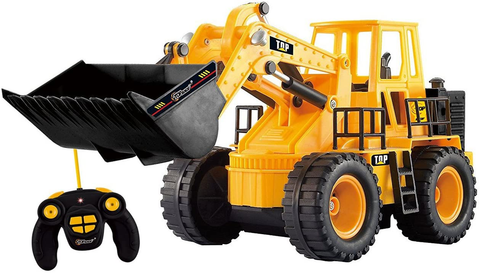 Image of Front Loader, Electric RC Remote Control Construction Tractor with Lights & Sounds