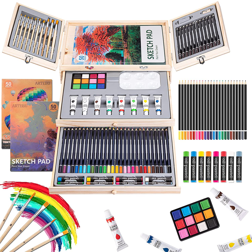 Art Supplies 85 Pieces Portable Art Set – GizmoXpress