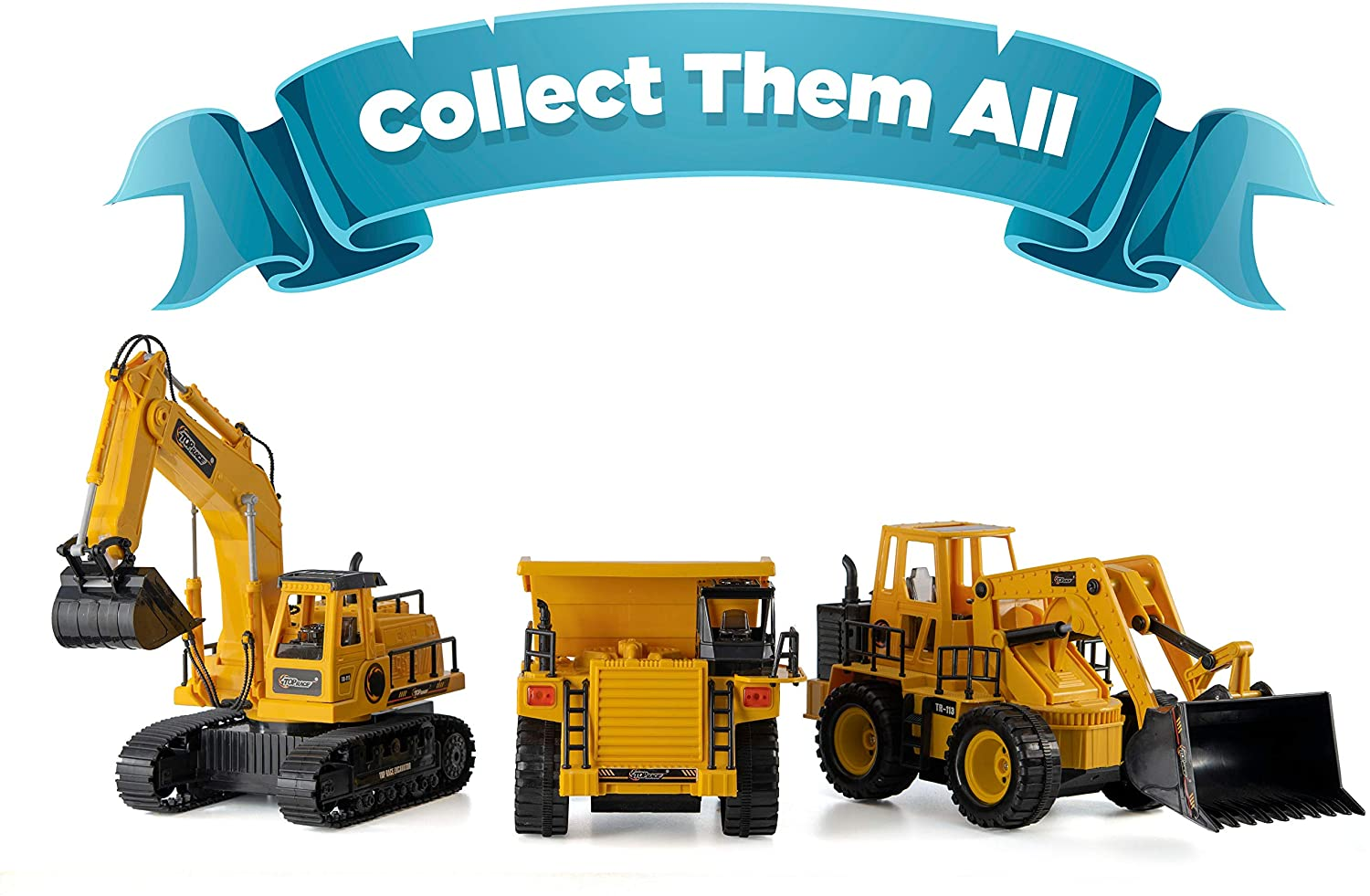 Front Loader, Electric RC Remote Control Construction Tractor with Lights & Sounds