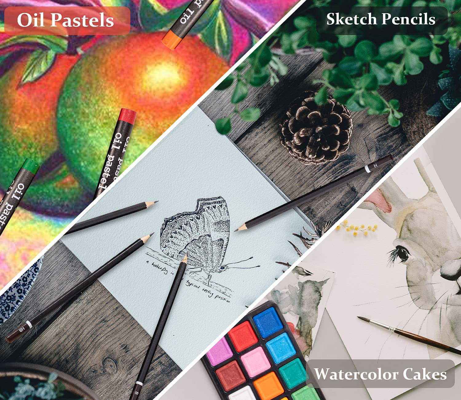 Art Supplies, 84 Piece Deluxe Art Set, Painting Supplies for Painting & Drawing, Professional Art Kits for Adults, Teens and Kids/Gifts for Girls