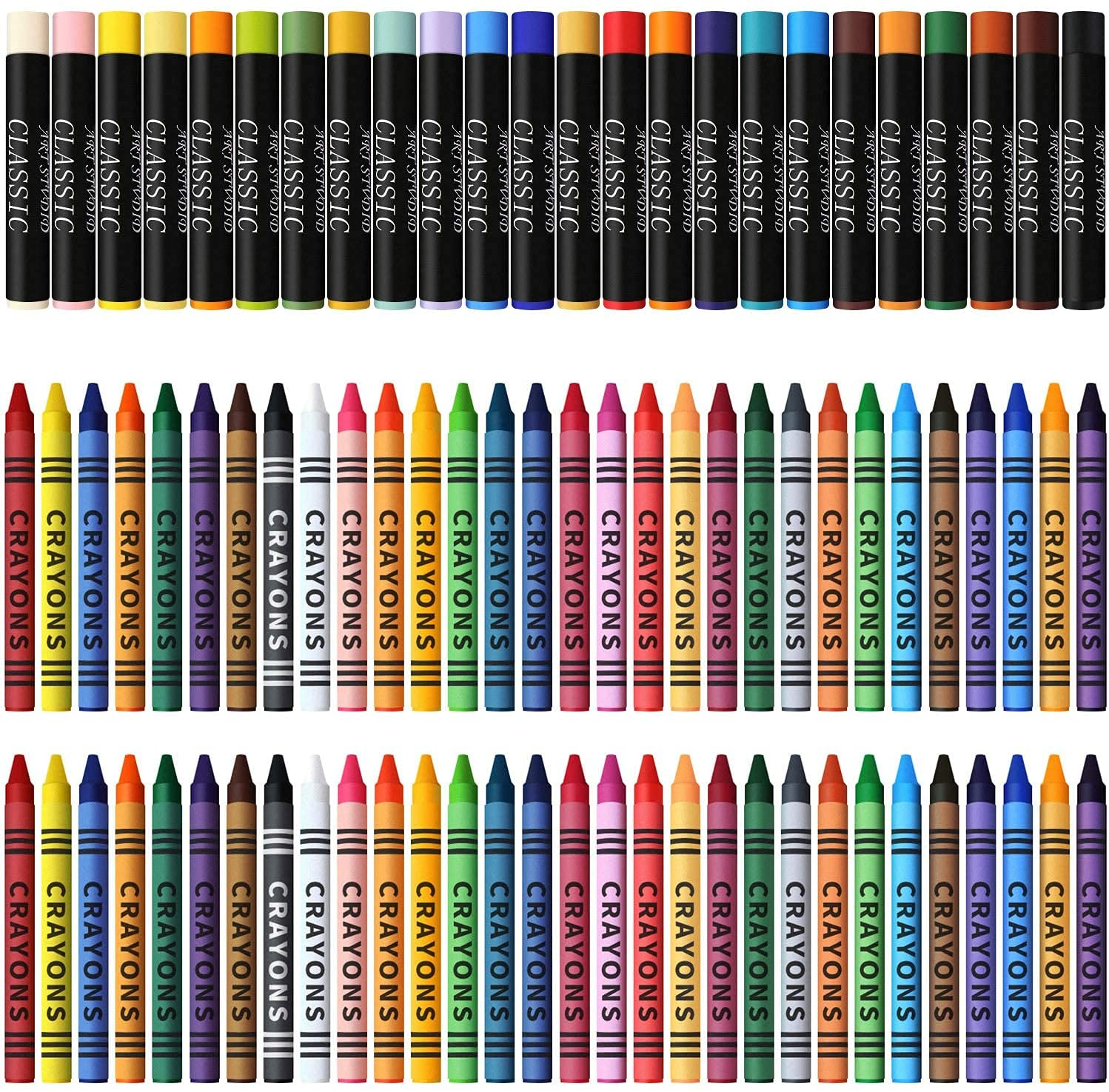 MEEDEN 215-Piece Mega Wooden Box Art Set, Deluxe Painting & Drawing Kit with All Paint Supplies for Kids, Beginners and Adults