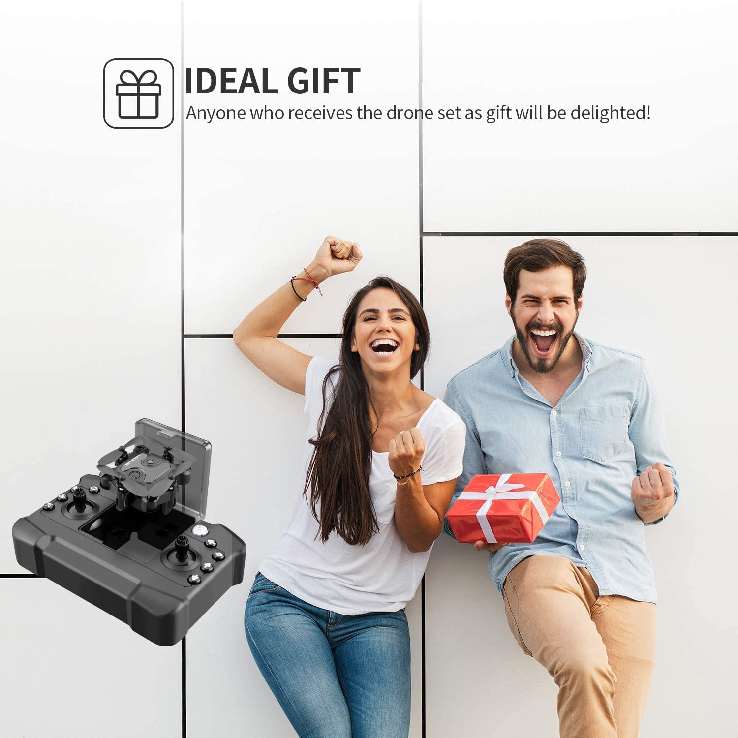 Foldable Mini Drone for Kids,V2 Nano Pocket RC Quadcopter for Beginners Toys Gift,With 3 Batteries,Altitude Hold, Headless Mode,3D Flips, One Key Return,3 Speed Modes,Easy Fly