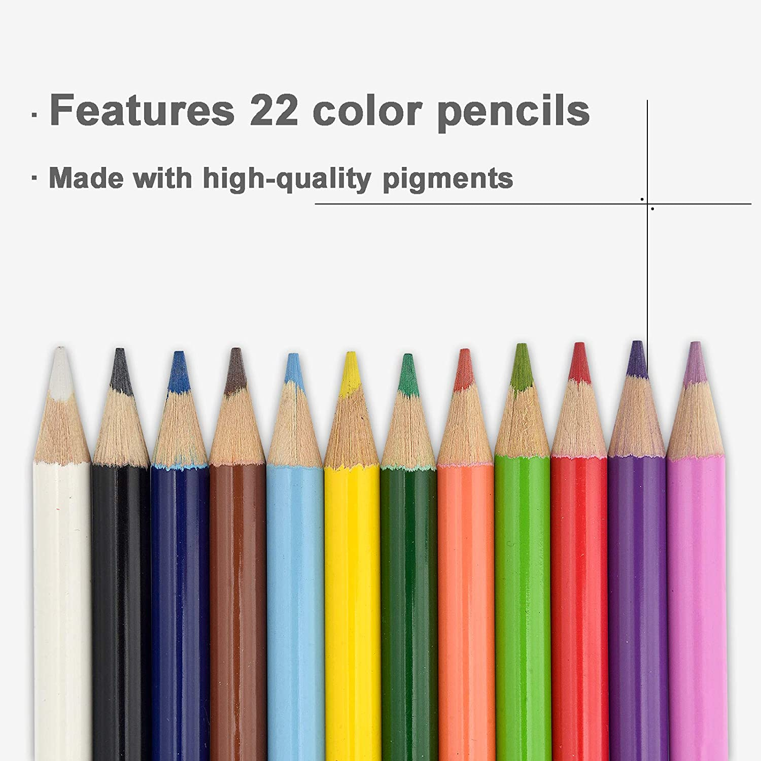 Darnassus 132-Piece Art Set, Inspiration Art Case Coloring Set, Deluxe Professional Color Set, Crafts for Kids Ages 8-12, with Compact Portable Case