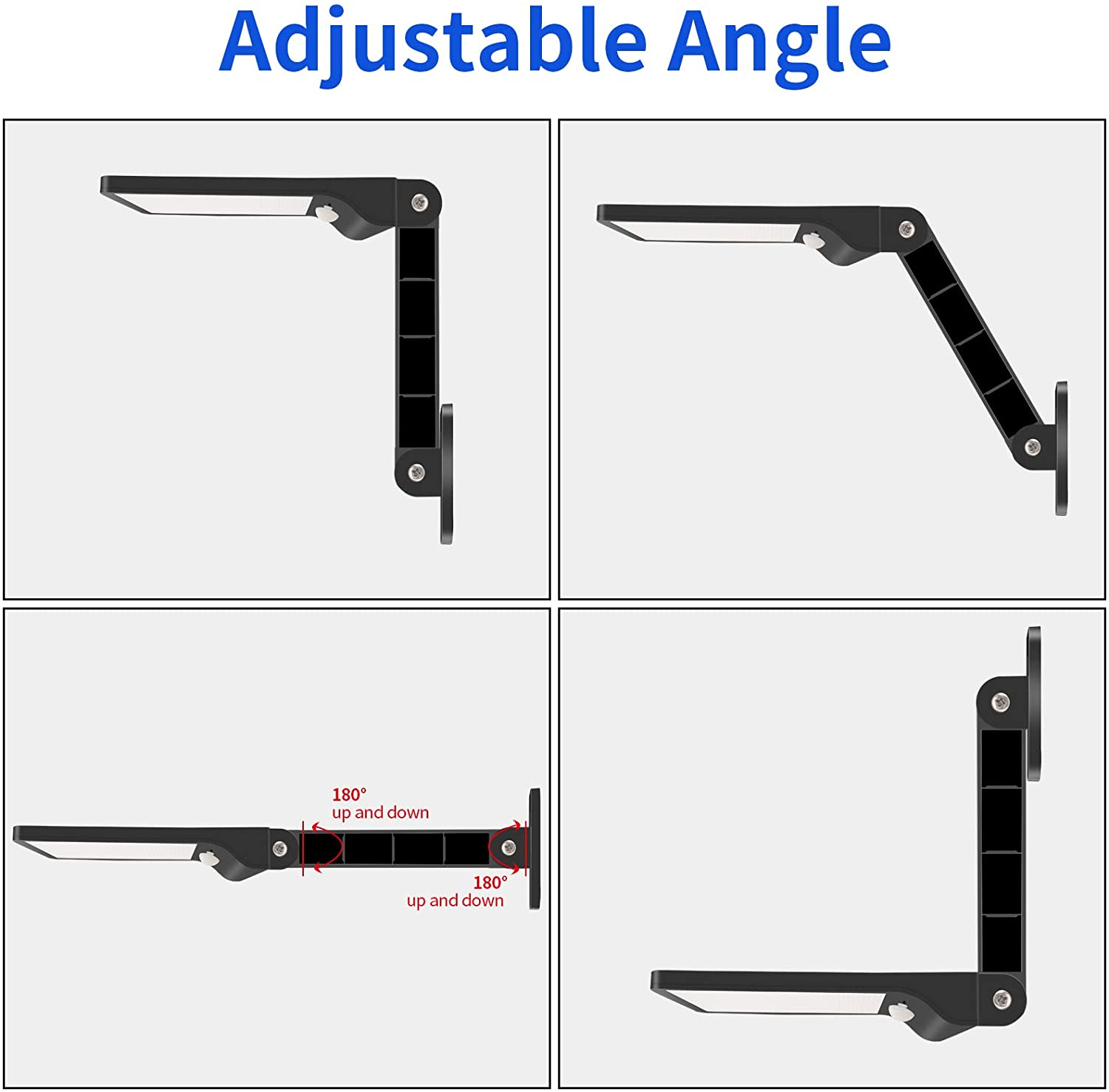 Wireless Motion Sensor Remote Control & 3 Lighting Modes Solar Lights for Backyard Gutter Courtyard Deck Home