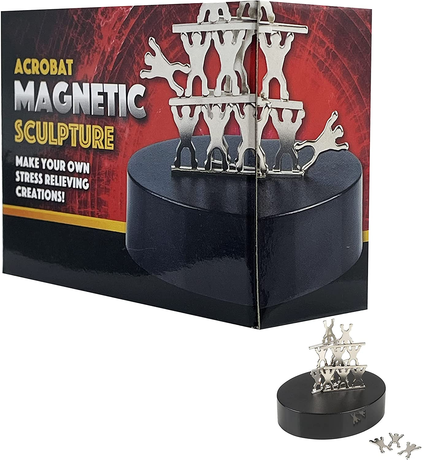 Magnetic Sculpture Building Blocks, Create Your Own Masterpiece, Development and Stress Relief, 3.5" Inch (Hex Nut)