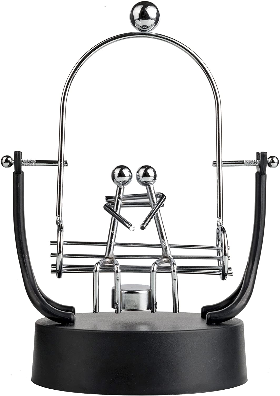 Sunnytech Steel Balance Robot with Memo Clip Toy Kinetic Art Balance Toy Balancing Decompressive Science Psychology Home Offic Decor Desk Decor Toy WJ278