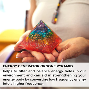 Energy Generator Orgone Pyramid for E-Energy Protection & Healing- Meditation Orgonite Pyramids/Crystal Chakra