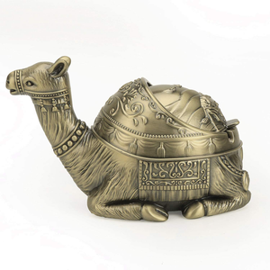 Decorative Camel Ashtray with Lid (Retro Bronze)