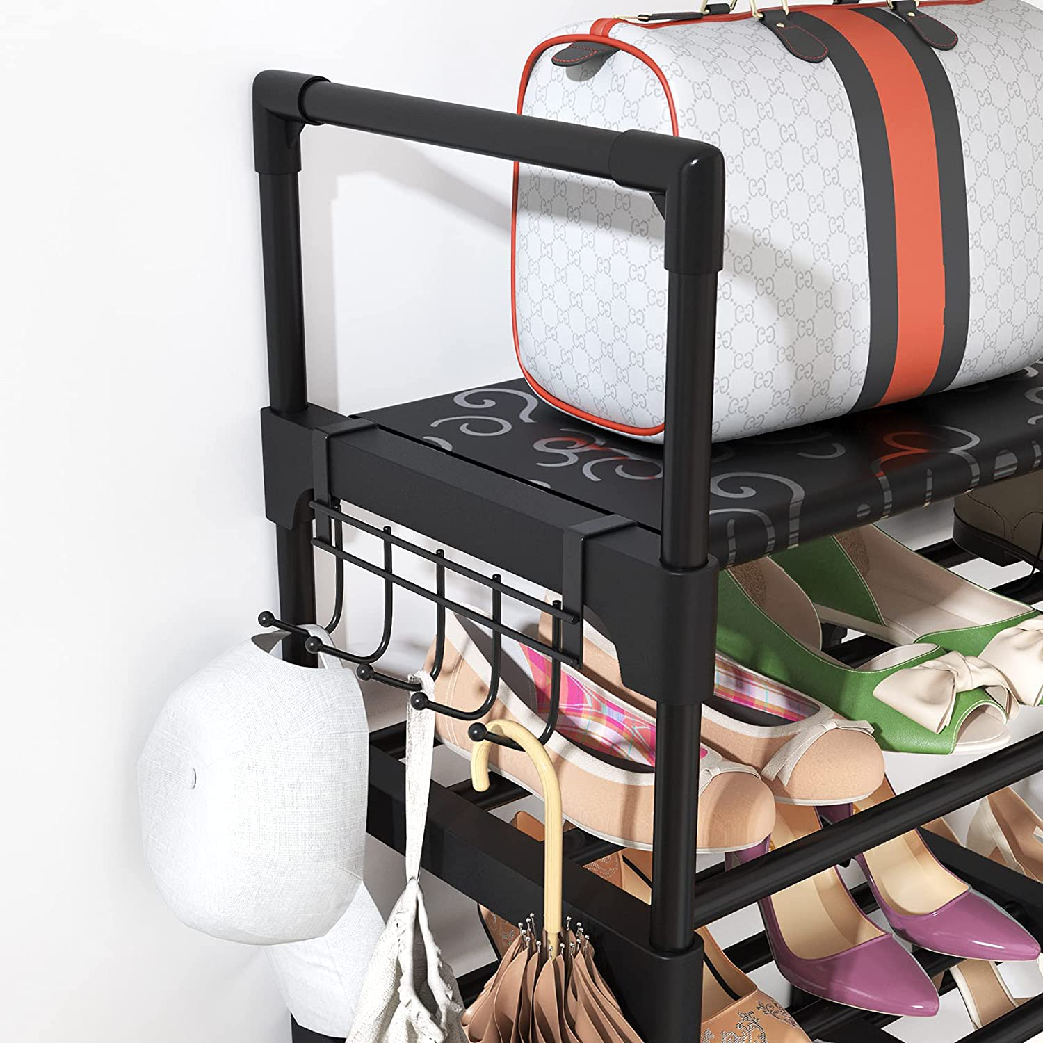 Shoe Rack Shoe Organizer 8 Tiers Shoe Rack for Entryway Holds 36-42 Pairs Shoe and Boots