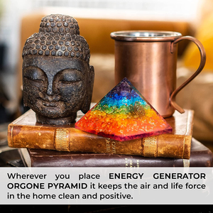 Energy Generator Orgone Pyramid for E-Energy Protection & Healing- Meditation Orgonite Pyramids/Crystal Chakra