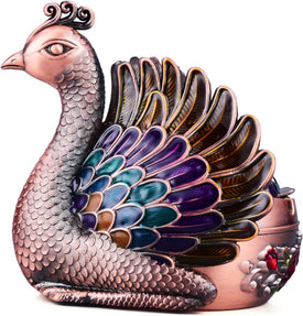 Peacock Ashtrays with lid (Copper)
