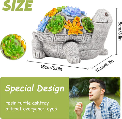 Image of Ashtray with Cute Turtle 