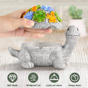 Ashtray with Cute Turtle 